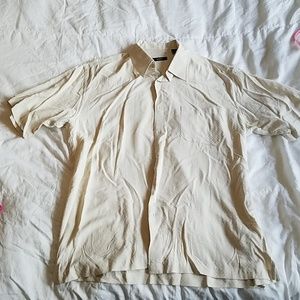 Silk cream color button down